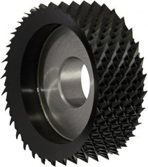 Controx - 37mm Diam, 0.63" LOC, Plain End, Powdered Metal Diamond Pattern Router Bit - Right Hand Cut, 16mm OAL - Exact Tooling