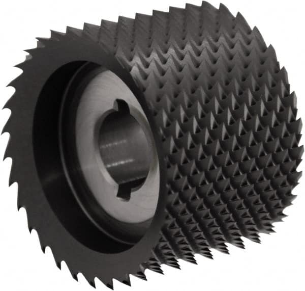 Controx - 61.5mm Diam, 1.181" LOC, Plain End, Powdered Metal Diamond Pattern Router Bit - Right Hand Cut, 30mm OAL - Exact Tooling