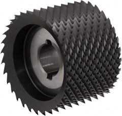 Controx - 61.5mm Diam, 1.181" LOC, Plain End, Powdered Metal Diamond Pattern Router Bit - Right Hand Cut, 30mm OAL - Exact Tooling