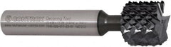 Controx - 14.99mm Diam, 0.45" LOC, Square End, Solid Carbide Diamond Pattern Router Bit - Right Hand Cut, 2-61/64" OAL - Exact Tooling