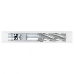 25.0mm Dia. x 4-1/2 Overall Length 4-Flute Square End HSS-CO SE End Mill-Round Shank-Non-Center Cutting-Uncoated - Exact Tooling
