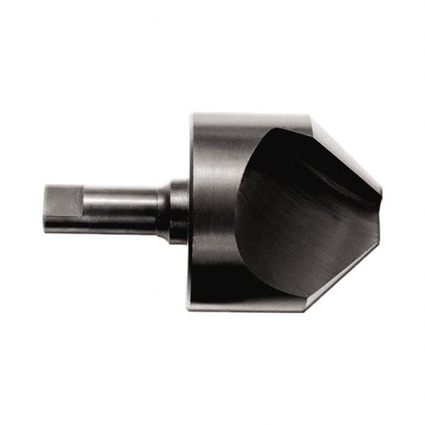 M.A. Ford - 1/2" Head Diam, 1/4" Shank Diam, 1 Flute 120° High Speed Steel Countersink - Exact Tooling