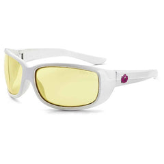 ERDA Yellow Lens White Safety Glasses - Exact Tooling