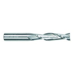 3/8 Dia. x 3 Overall Length 2-Flute Square End Solid Carbide SE End Mill-Round Shank-Center Cut-Uncoated - Exact Tooling