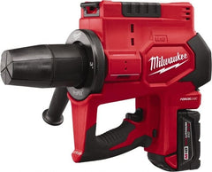 Milwaukee Tool - 2 to 3" Pipe Capacity, Cordless PEX Plumbing Tool - 7 Pieces, Cuts Pex, Includes Tool, Battery, Charger, Flare Cone & Handle - Exact Tooling
