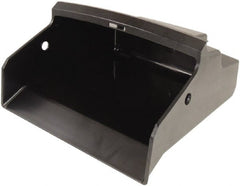 Unger - 12-1/4" Wide x 11" Deep x 5-1/4" High Handheld Dustpan - Plastic Body, 45" Handle, Black - Exact Tooling
