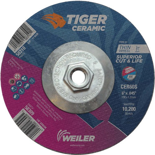 6X.045 TIGER CERAMIC T27 C/O WHL - Exact Tooling