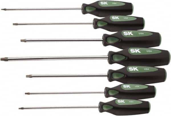 SK - 7 Piece T10 to T40 Ergonomic Handle Torx Driver Set - Exact Tooling