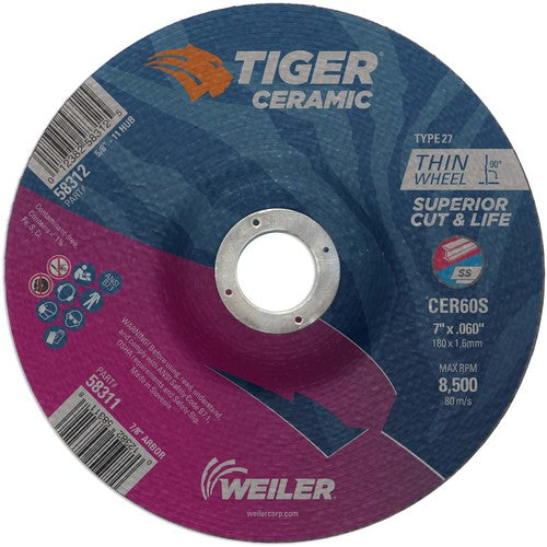 7X.060 TIGER CERAMIC T27 C/O WHL - Exact Tooling