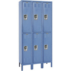 Hallowell - 6 Door, 2 Tier, Ready-Built Wardrobe & Box Lockers - Exact Tooling