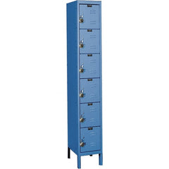 Hallowell - 6 Door, 6 Tier, Ready-Built Wardrobe & Box Lockers - Exact Tooling