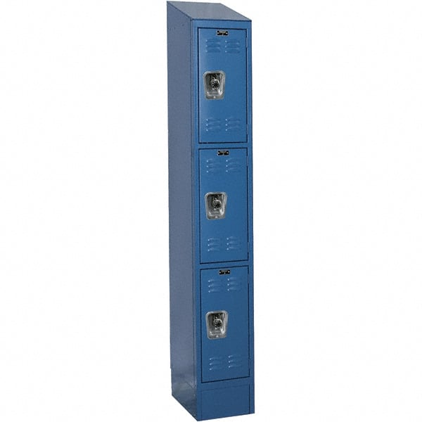 Hallowell - 3 Door, 3 Tier, Ready-Built Wardrobe & Box Lockers - Exact Tooling