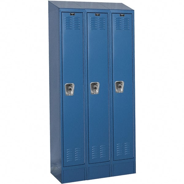 Hallowell - 3 Door, 1 Tier, Ready-Built Wardrobe & Box Lockers - Exact Tooling