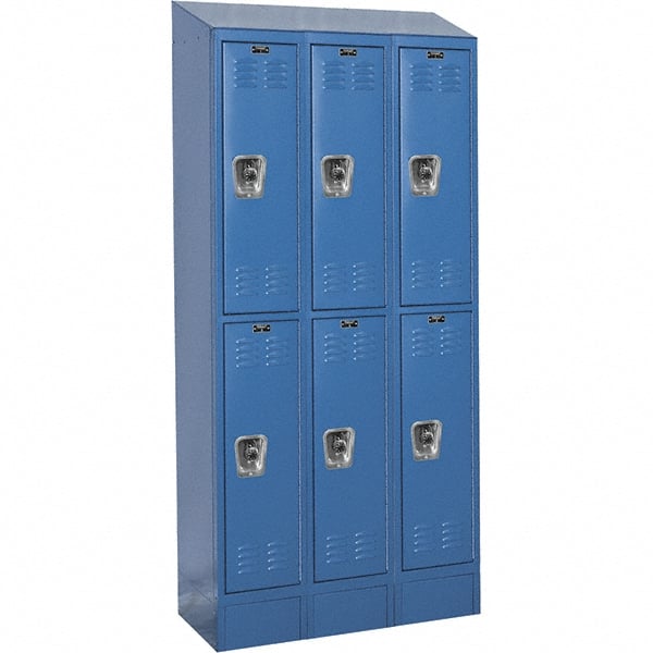 Hallowell - 6 Door, 2 Tier, Ready-Built Wardrobe & Box Lockers - Exact Tooling