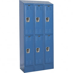 Hallowell - 6 Door, 2 Tier, Ready-Built Wardrobe & Box Lockers - Exact Tooling
