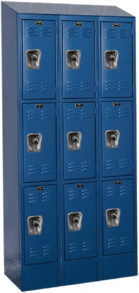 Hallowell - 9 Door, 3 Tier, Ready-Built Wardrobe & Box Lockers - Exact Tooling