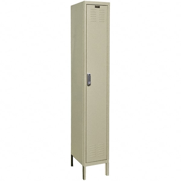 Hallowell - 1 Door, 1 Tier, Electronic Access Lockers - Exact Tooling