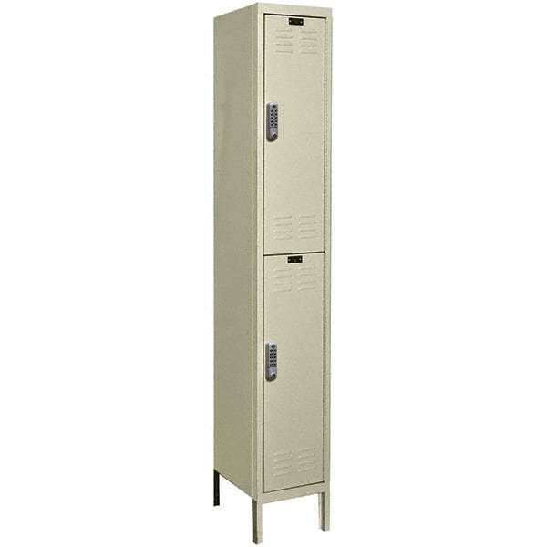 Hallowell - 2 Door, 2 Tier, Electronic Access Lockers - Exact Tooling