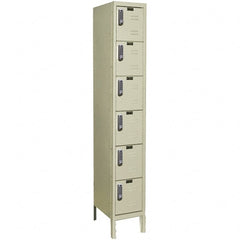 Hallowell - 6 Door, 6 Tier, Electronic Access Lockers - Exact Tooling