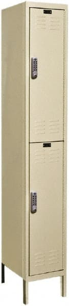 Hallowell - 2 Door, 2 Tier, Electronic Access Lockers - Exact Tooling