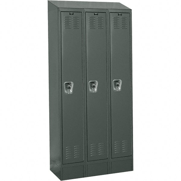 Hallowell - 3 Door, 1 Tier, Ready-Built Wardrobe & Box Lockers - Exact Tooling