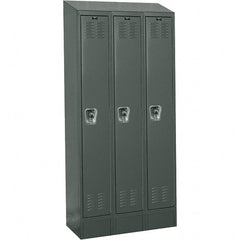 Hallowell - 3 Door, 1 Tier, Ready-Built Wardrobe & Box Lockers - Exact Tooling