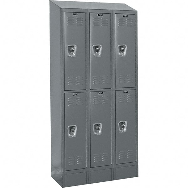 Hallowell - 6 Door, 2 Tier, Ready-Built Wardrobe & Box Lockers - Exact Tooling