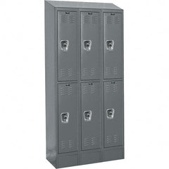 Hallowell - 6 Door, 2 Tier, Ready-Built Wardrobe & Box Lockers - Exact Tooling
