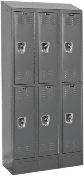 Hallowell - 6 Door, 2 Tier, Ready-Built Wardrobe & Box Lockers - Exact Tooling