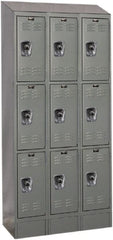 Hallowell - 9 Door, 3 Tier, Ready-Built Wardrobe & Box Lockers - Exact Tooling