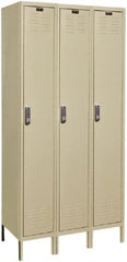 Hallowell - 3 Door, 1 Tier, Electronic Access Lockers - Exact Tooling