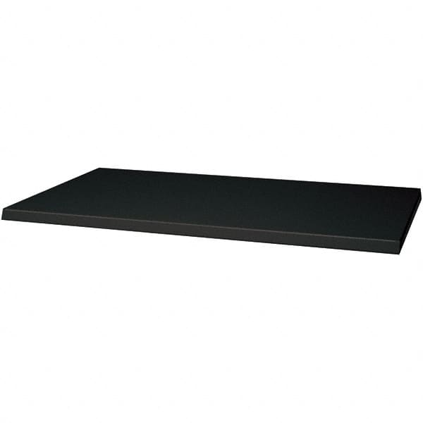 Hallowell - Charcoal, Galvannealed Sheet Steel, Cabinet Shelf - 36" Wide x 21" Deep x 1" High Body - Exact Tooling