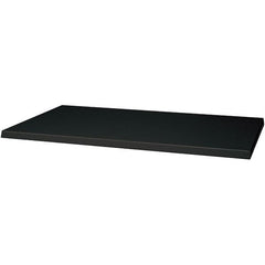 Hallowell - Charcoal, Cold Rolled Sheet Steel, Cabinet Shelf - 48" Wide x 24" Deep x 1" High Body - Exact Tooling