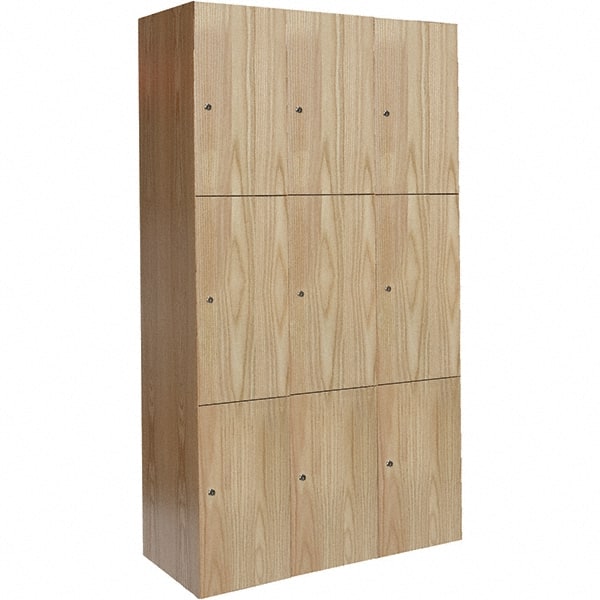 Hallowell - 9 Door, 3 Tier, Premium Wardrobe Lockers - Exact Tooling