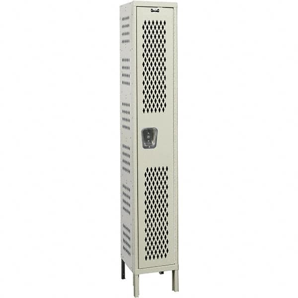 Hallowell - 1 Door, 1 Tier, Heavy-Duty Ventilated Wardrobe & Box Lockers - Exact Tooling