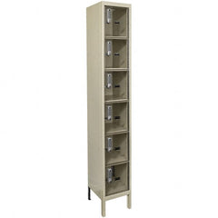 Hallowell - 6 Door, 6 Tier, Safety-View Plus Box Locker - Exact Tooling