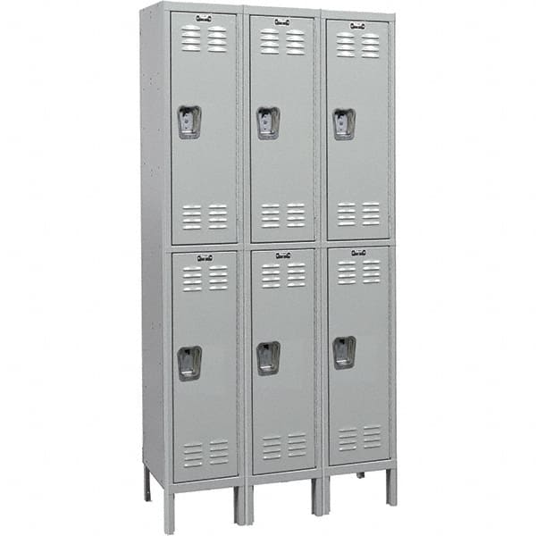 Hallowell - Medsafe 6 Door, 2 Tier, Premium Wardrobe Lockers - Exact Tooling