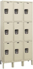 Hallowell - 9 Door, 3 Tier, Premium Wardrobe Lockers - Exact Tooling