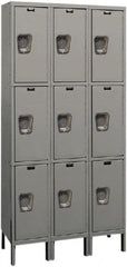 Hallowell - 9 Door, 3 Tier, Premium Wardrobe Lockers - Exact Tooling