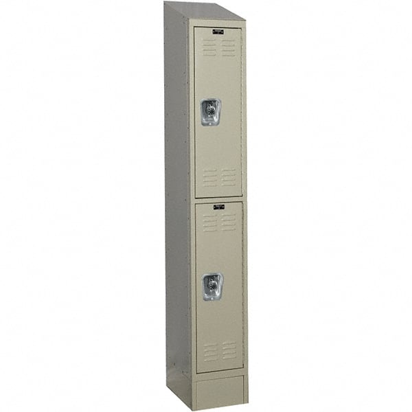 Hallowell - 2 Door, 2 Tier, Ready-Built Wardrobe & Box Lockers - Exact Tooling