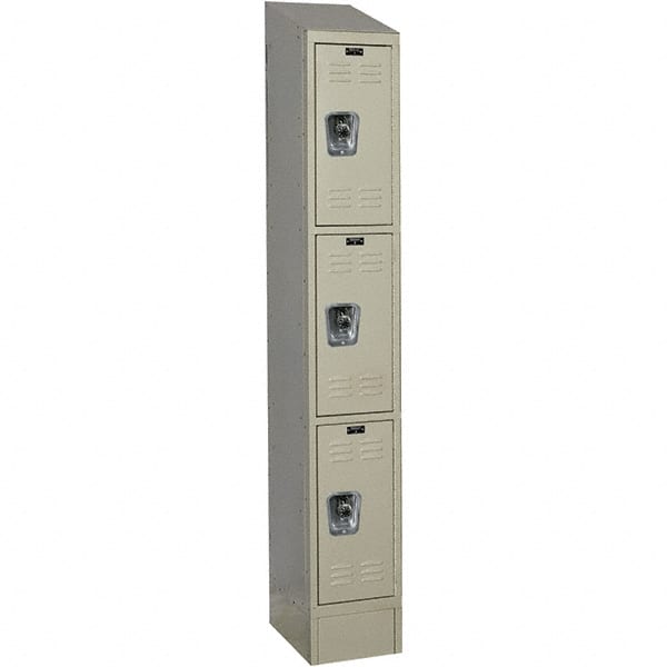 Hallowell - 3 Door, 3 Tier, Ready-Built Wardrobe & Box Lockers - Exact Tooling