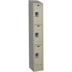 Hallowell - 3 Door, 3 Tier, Ready-Built Wardrobe & Box Lockers - Exact Tooling