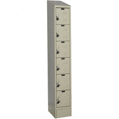 Hallowell - 6 Door, 6 Tier, Ready-Built Wardrobe & Box Lockers - Exact Tooling