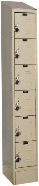 Hallowell - 6 Door, 6 Tier, Ready-Built Wardrobe & Box Lockers - Exact Tooling