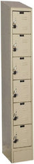Hallowell - 6 Door, 6 Tier, Ready-Built Wardrobe & Box Lockers - Exact Tooling