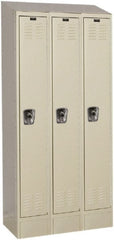 Hallowell - 3 Door, 1 Tier, Ready-Built Wardrobe & Box Lockers - Exact Tooling
