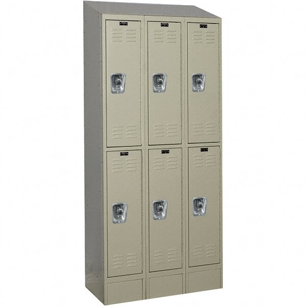 Hallowell - 6 Door, 2 Tier, Ready-Built Wardrobe & Box Lockers - Exact Tooling