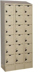Hallowell - 18 Door, 6 Tier, Ready-Built Wardrobe & Box Lockers - Exact Tooling