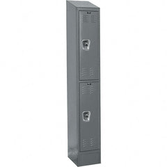 Hallowell - 2 Door, 2 Tier, Ready-Built Wardrobe & Box Lockers - Exact Tooling