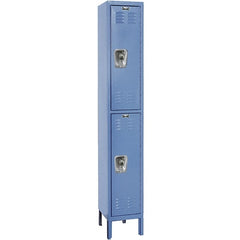 Hallowell - 2 Door, 2 Tier, Ready-Built Wardrobe & Box Lockers - Exact Tooling